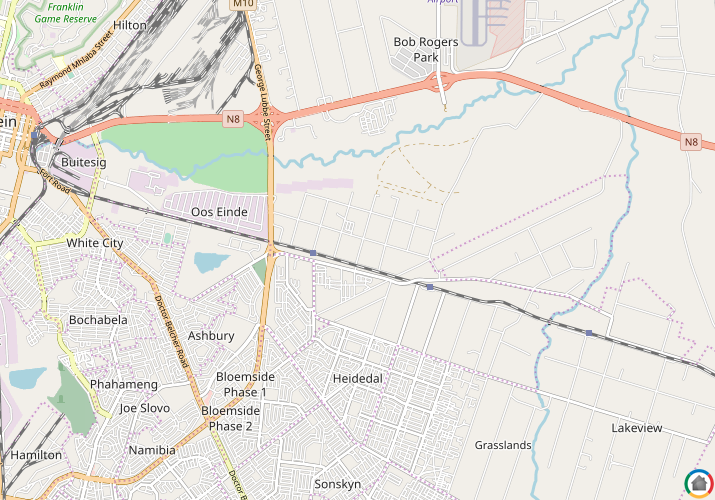 Map location of Bloemspruit